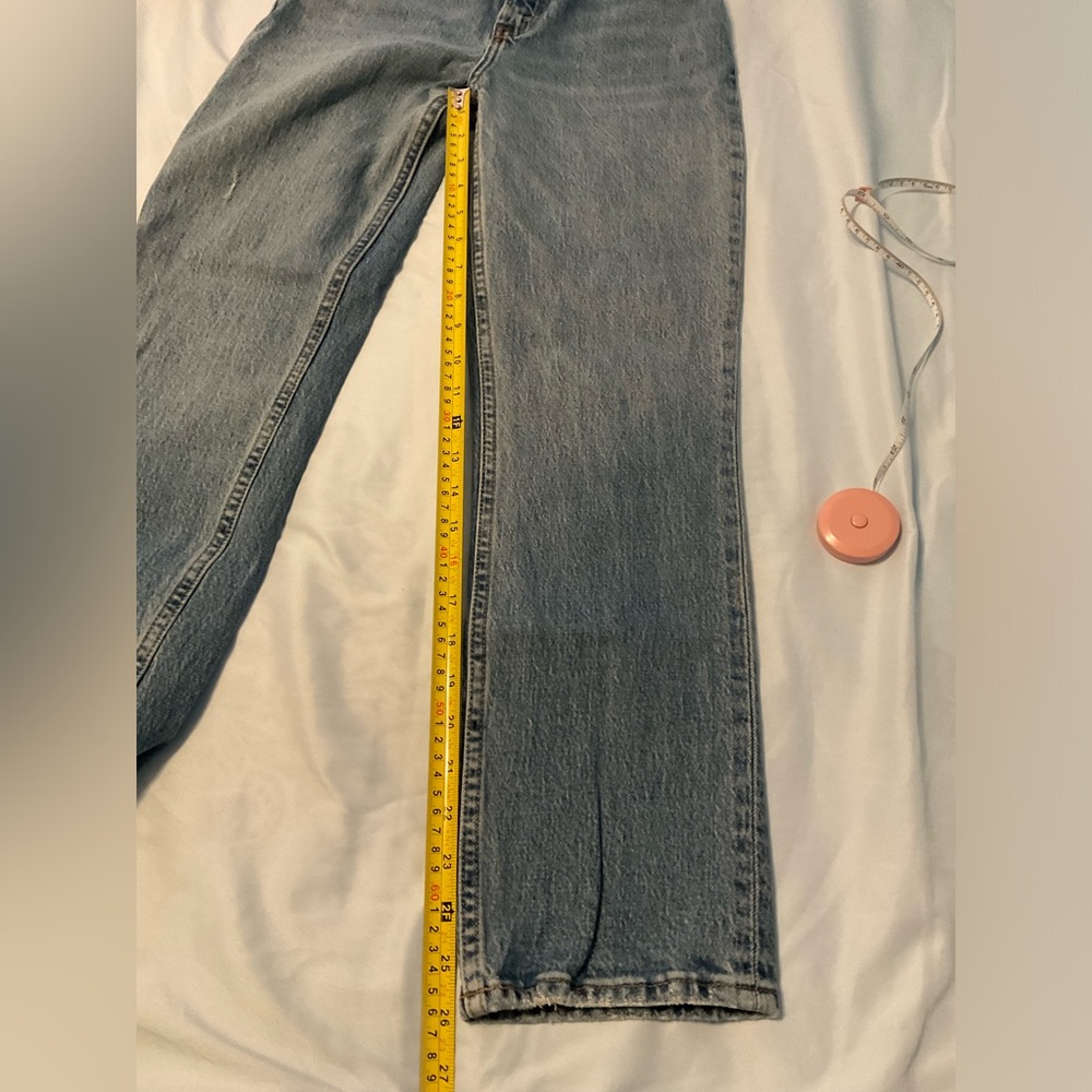 Abercrombie & Fitch Curve Love Ultra High Rise 90s Straight Jean 23 extra short - Picture 8 of 9